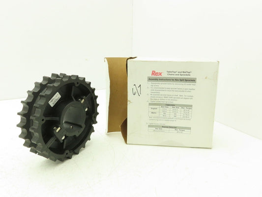 Rexnord NS820-25T-2-1KW-1SS Double Sprocket for TableTop Conveyor Chain 2" Bore