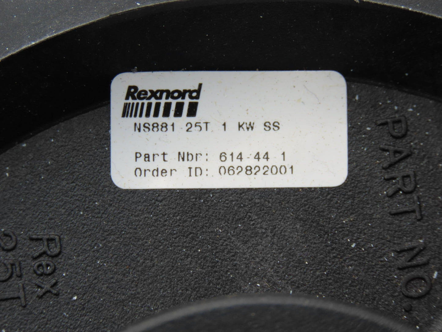 Rexnord NS881-25T-1KW-SS Single Sprocket for TableTop Conveyor Chain 1" Bore