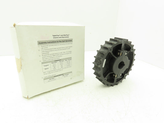Rexnord NS881-25T-1KW-SS Single Sprocket for TableTop Conveyor Chain 1" Bore