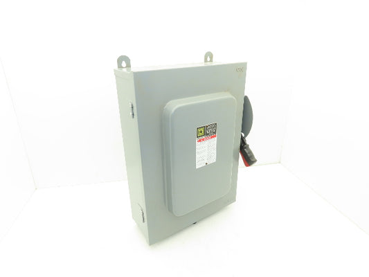 Square D HU461 Disconnect Safety Switch 30A 600V Non-Fused 4 Pole
