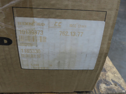 Rexnord MCC 10S77M 7.5" Steel TableTop Conveyor Chain Straight Running 10'