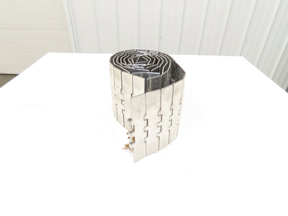 Rexnord MCC 10S77M 7.5" Steel TableTop Conveyor Chain Straight Running 10'