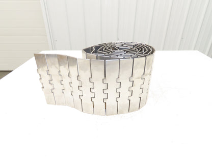 Rexnord MCC 10S77M 7.5" Steel TableTop Conveyor Chain Straight Running 10'