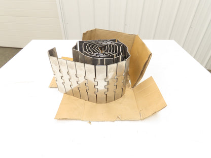 Rexnord MCC 10S77M 7.5" Steel TableTop Conveyor Chain Straight Running 10'