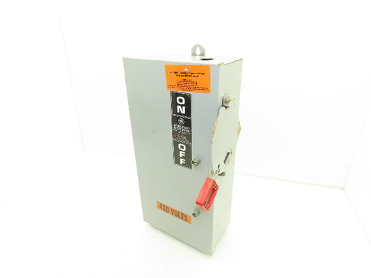 General Electric TH3362J Model GE Safety Disconnect Switch 60A 600VAC