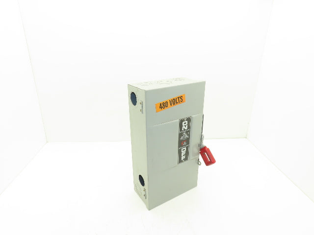 General Electric THN3362 Model 7 GE Safety Disconnect Switch 60A 600VAC