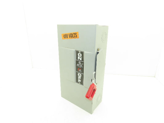 General Electric THN3362 Model 7 GE Safety Disconnect Switch 60A 600VAC