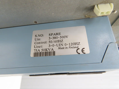 KoneCranes D2V037NF1N03 Variable Frequency Drive Hoist Inverter 480V 75A 50kVA