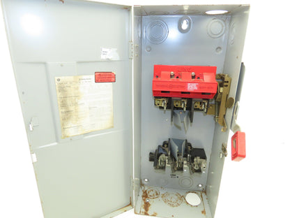 General Electric TH3363 Electrical Safety Disconnect Switch 100A 600V Fused