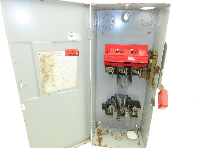 General Electric TH3363 Electrical Safety Disconnect Switch 100A 600V Fused