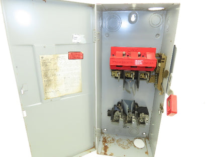 General Electric TH3363 Electrical Safety Disconnect Switch 100A 600V Fused
