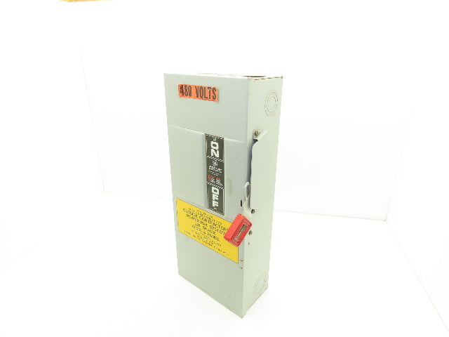 General Electric TH3363 Electrical Safety Disconnect Switch 100A 600V Fused
