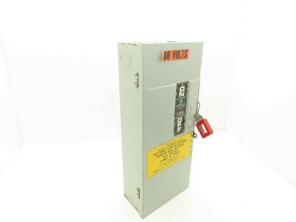 General Electric TH3363 Electrical Safety Disconnect Switch 100A 600V Fused