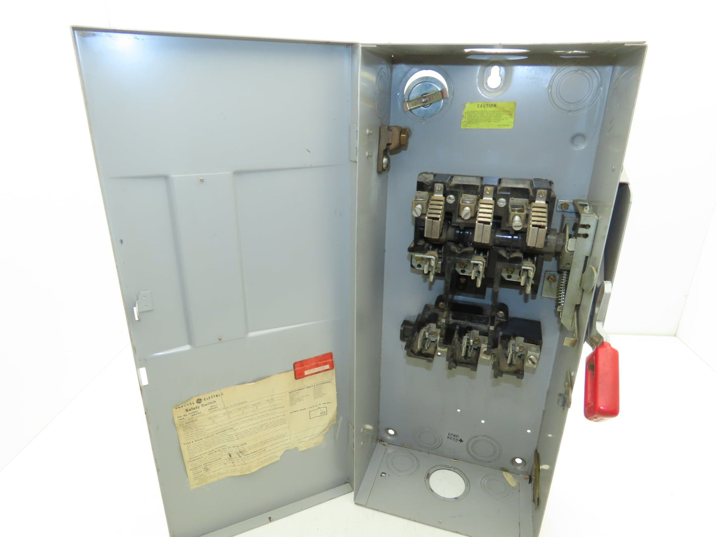 General Electric TH3363 Electrical Safety Disconnect Switch 100A 600V Fused
