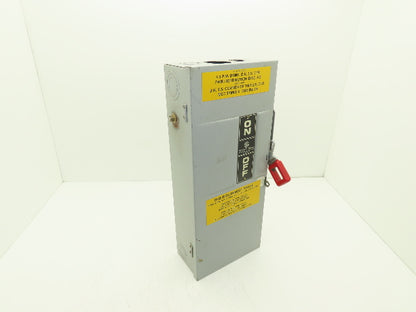 General Electric TH3363 Electrical Safety Disconnect Switch 100A 600V Fused