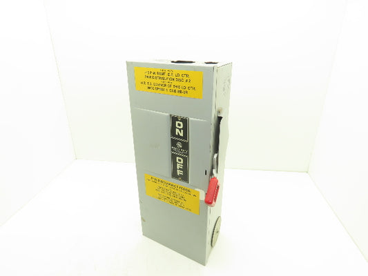 General Electric TH3363 Electrical Safety Disconnect Switch 100A 600V Fused