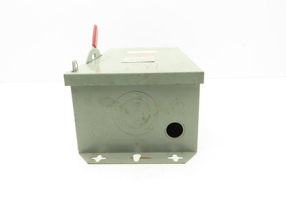 Westinghouse HFN362 Safety Disconnect Switch 60A 600VAC