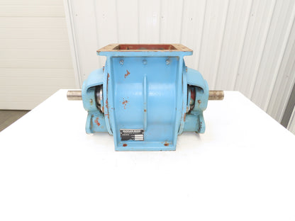 Buhler-Miag 22/22 MPSE Blow Thru Rotary Airlock Feeder Valve 8x8" Square Flange