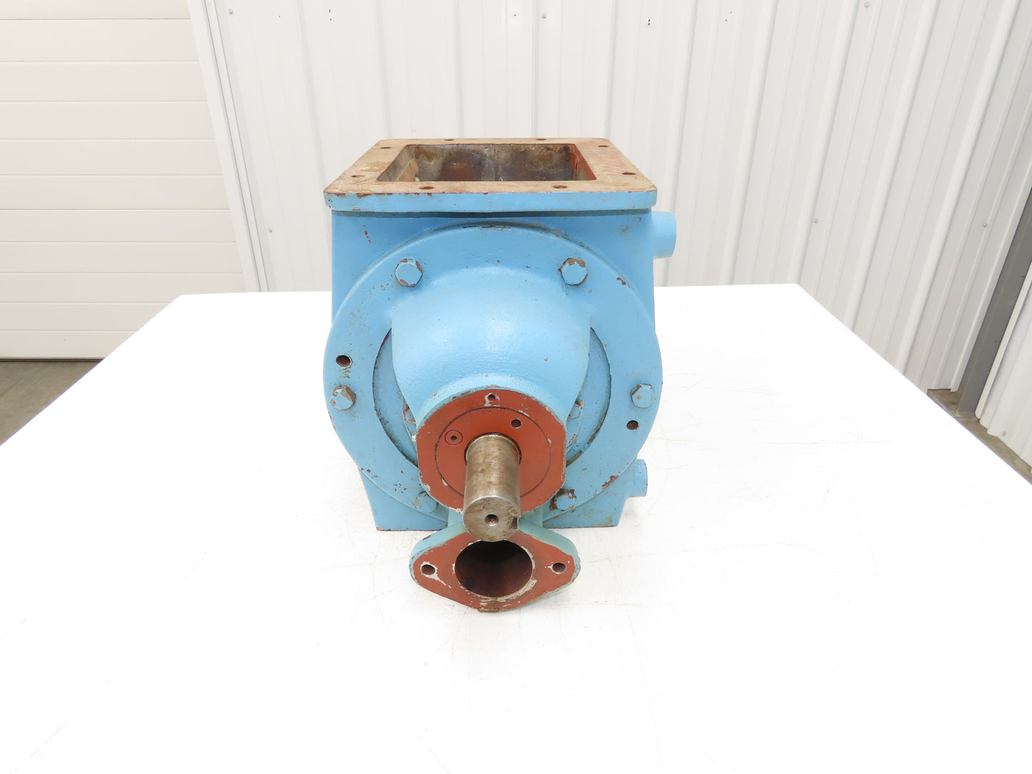 Buhler-Miag 22/22 MPSE Blow Thru Rotary Airlock Feeder Valve 8x8" Square Flange