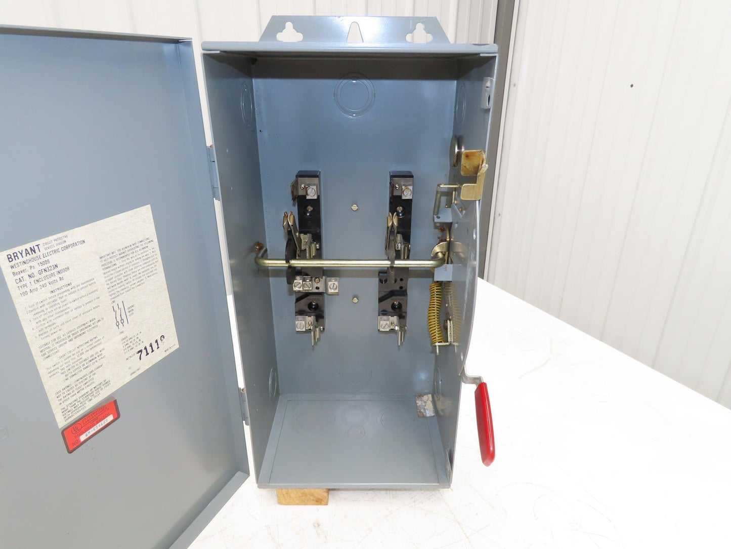 Westinghouse GFN323N Safety Disconnect Switch 100A 240VAC