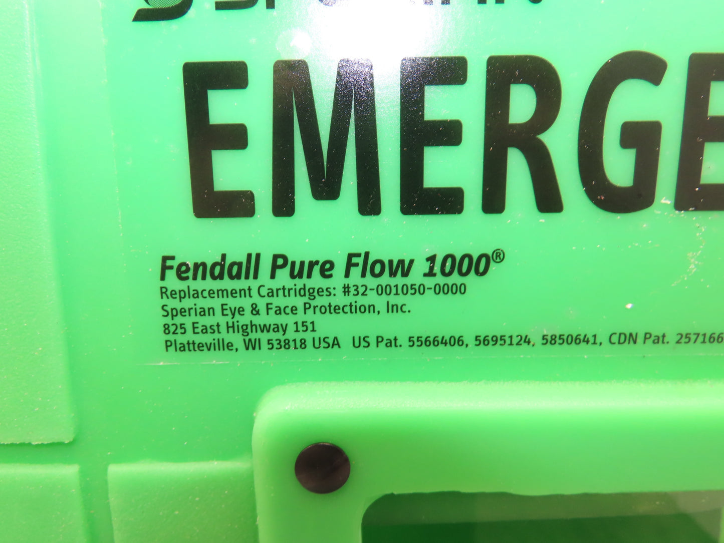 Honeywell 32-001000-000 Fendall Pure Flow 1000 Eyewash Station 15 Min 7 Gallon