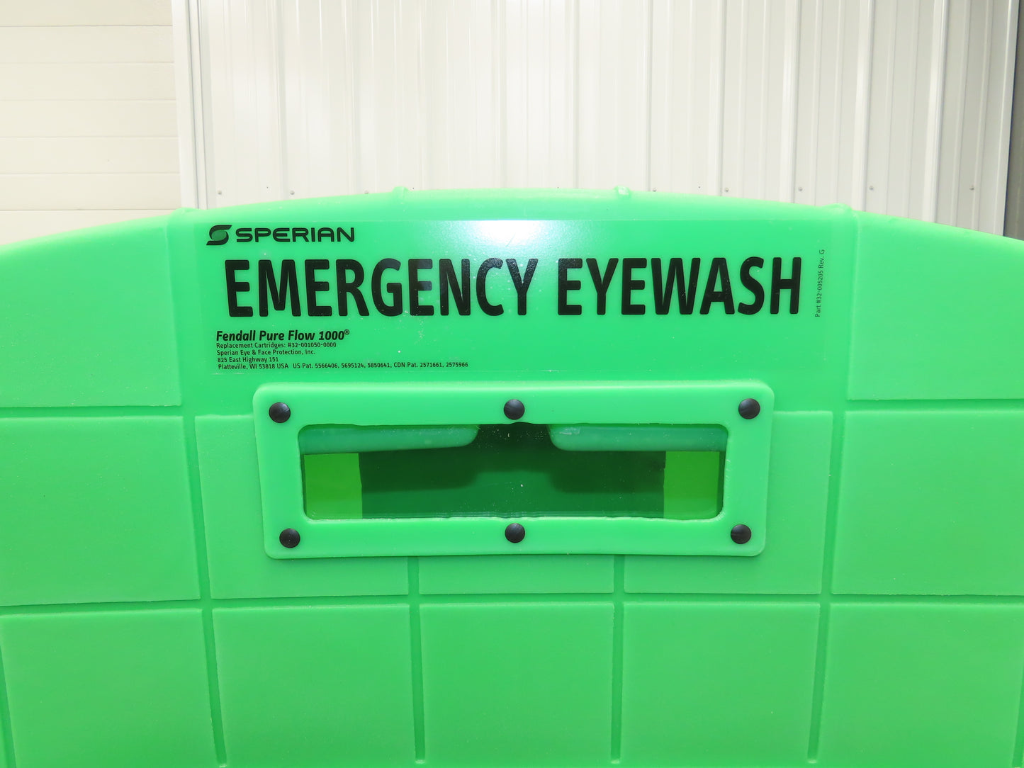 Honeywell 32-001000-000 Fendall Pure Flow 1000 Eyewash Station 15 Min 7 Gallon