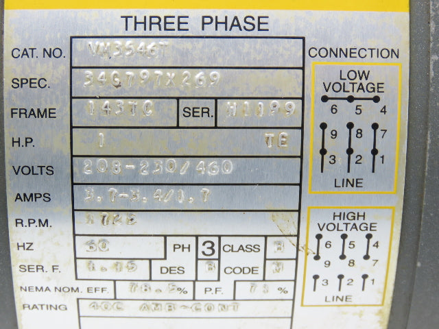Falk 1425WBWM2A Omnibox Gear Motor Double Reducer 400:1 Gearbox 4.3rpm 1Hp 140TC