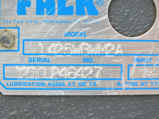 Falk 1425WBWM2A Omnibox Gear Motor Double Reducer 400:1 Gearbox 4.3rpm 1Hp 140TC