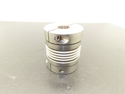 Ruland BC32-12-8-A Aluminum Bellows Coupling 3/4"x 1/2" Bore Flex Shaft Coupler