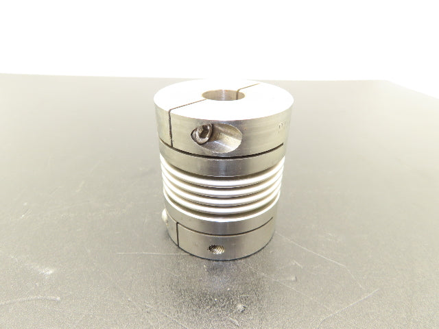 Ruland BC32-12-8-A Aluminum Bellows Coupling 3/4"x 1/2" Bore Flex Shaft Coupler