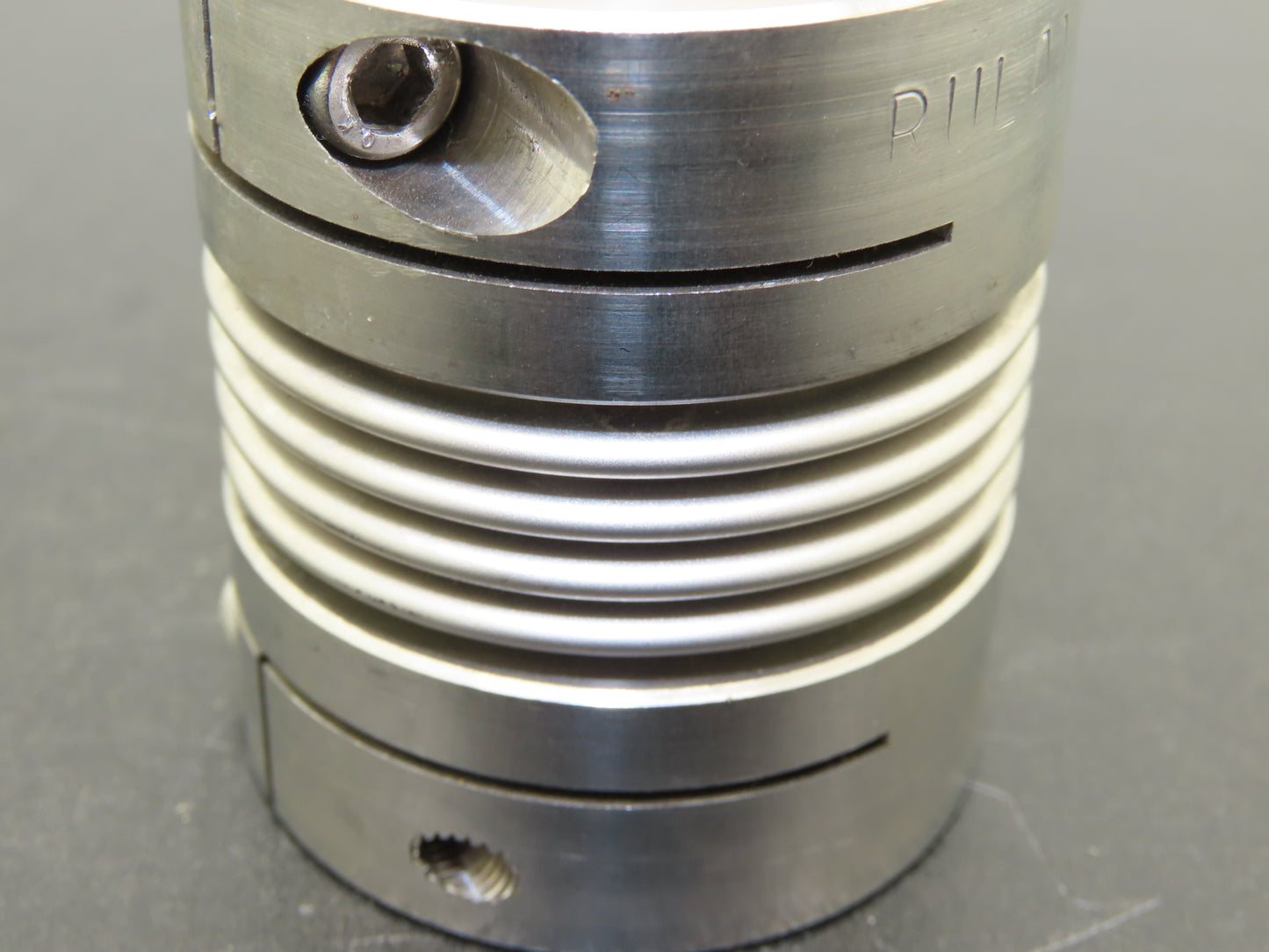 Ruland BC32-12-8-A Aluminum Bellows Coupling 3/4"x 1/2" Bore Flex Shaft Coupler