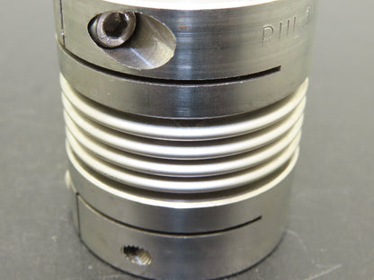 Ruland BC32-12-8-A Aluminum Bellows Coupling 3/4"x 1/2" Bore Flex Shaft Coupler