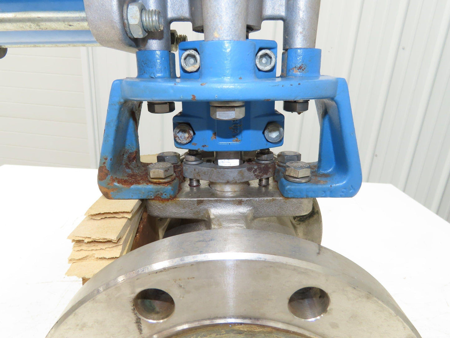 Neles Jamesbury 4" Stainless Flanged Ball Valve 316SS 100PSI Pneumatic Actuator