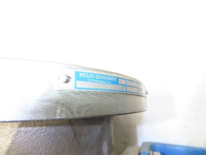 Neles Jamesbury 4" Stainless Flanged Ball Valve 316SS 100PSI Pneumatic Actuator