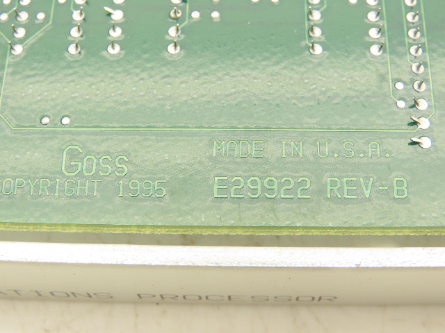 Goss E29923 Communications Processor