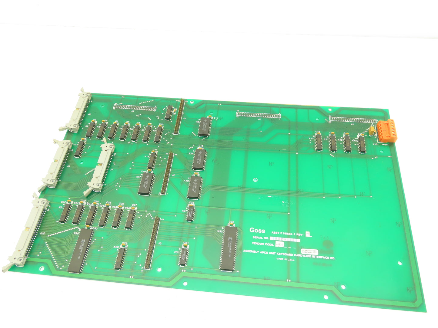 Goss E19534-1 APCS Keyboard Hardware Interface Assembly