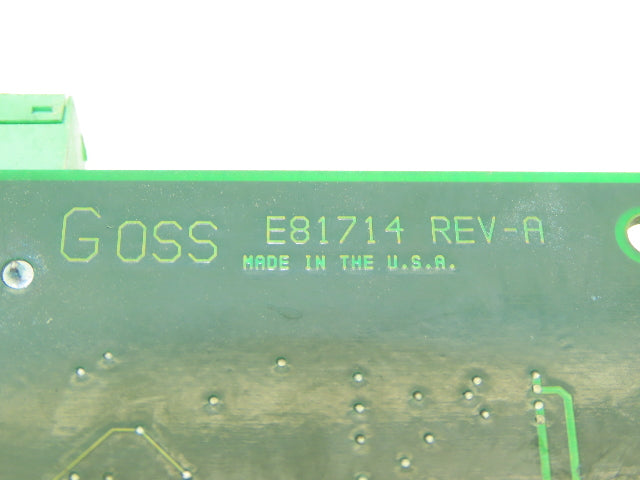 Goss E81715-1 LON Couple Controller Inker Dampener