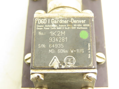 Gardner Denver Electric Nutrunner Inline Tool w/ Transducer Spline End