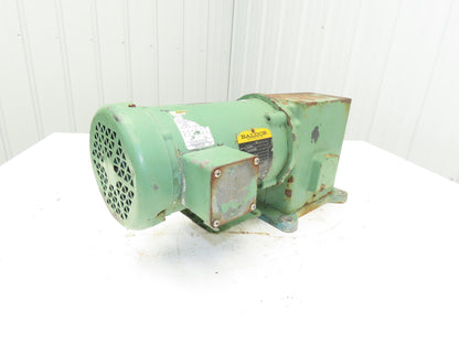 Baldor CM3546 Gearmotor 20:1 Reducer 88rpm 1Hp 230/460V 3PH 56C LH Output