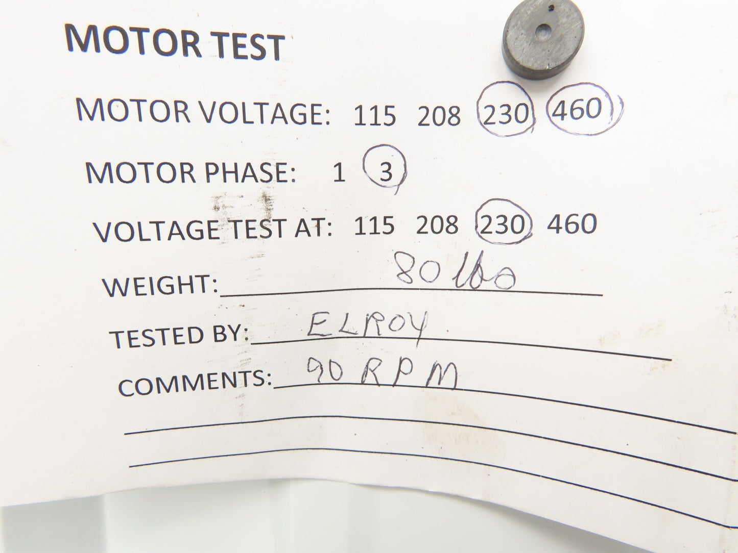 Baldor CM3546 Gearmotor 20:1 Reducer 88rpm 1Hp 230/460V 3PH 56C LH Output