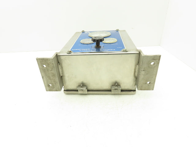 Armstrong Control Panel B-2573 Pneumatic Pressure Regulator Panel W/Gauges