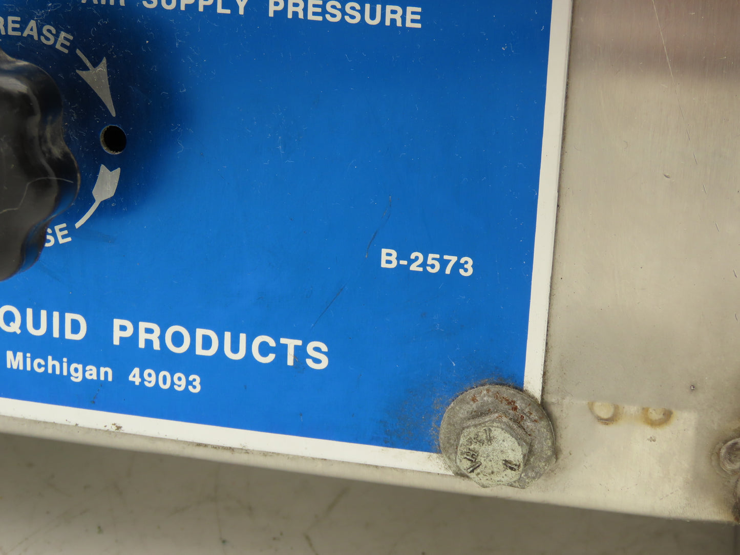 Armstrong Control Panel B-2573 Pneumatic Pressure Regulator Panel W/Gauges