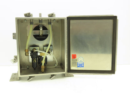 Armstrong Control Panel B-2573 Pneumatic Pressure Regulator Panel W/Gauges