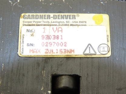 Gardner Denver Electric Nutrunner Inline Tool w/ Transducer Spline End