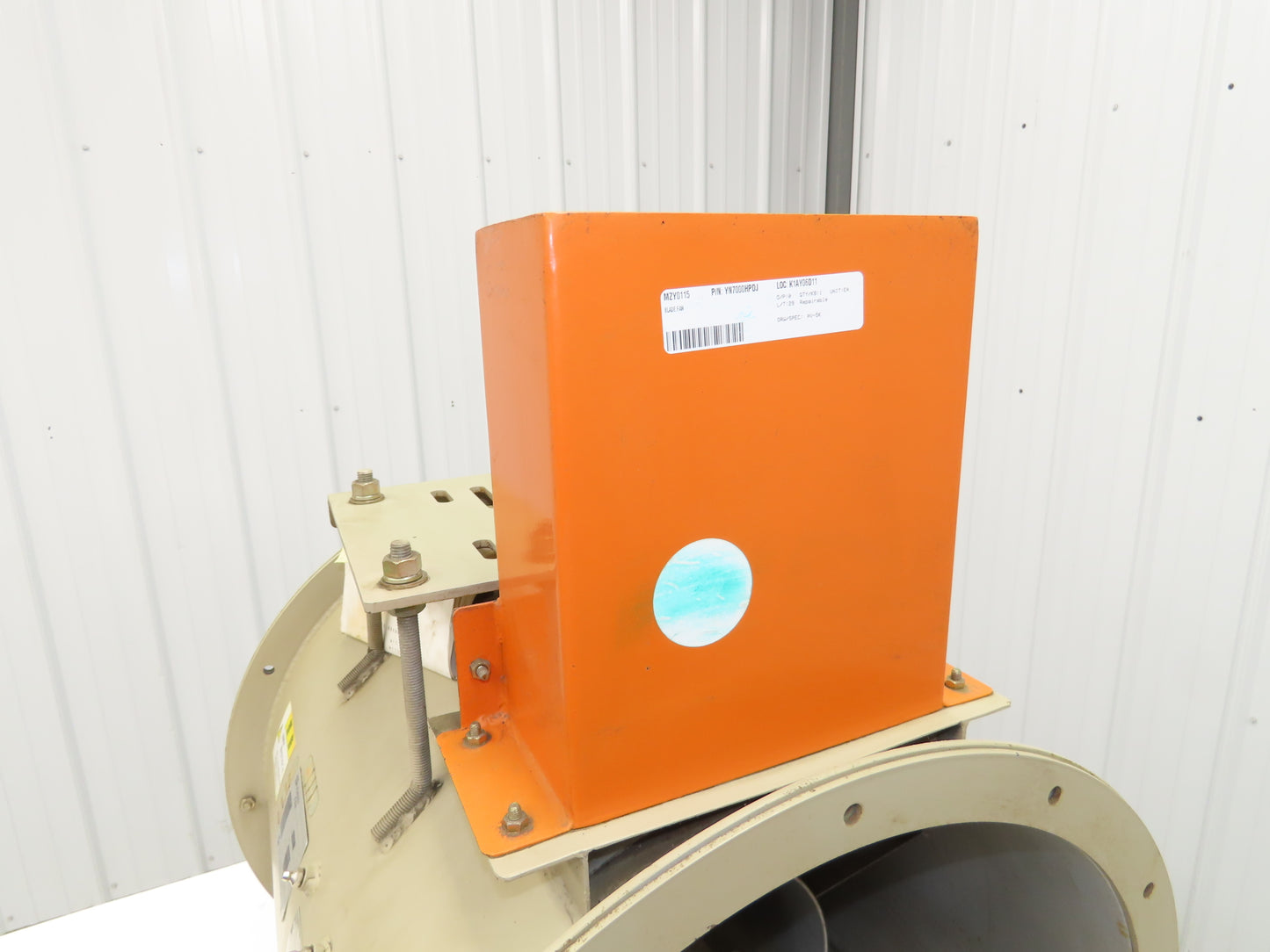 Showa AV-5K Tubeaxial Fan 20" Belt Drive Max 1.5kw No Motor Paint Booth