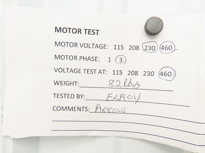 Dayton 2N916M Gearmotor 30:1 Tigear Reducer 58rpm 1/2Hp 230/460V 3PH 56C 56E262B