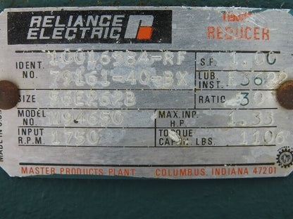 Dayton 2N916M Gearmotor 30:1 Tigear Reducer 58rpm 1/2Hp 230/460V 3PH 56C 56E262B