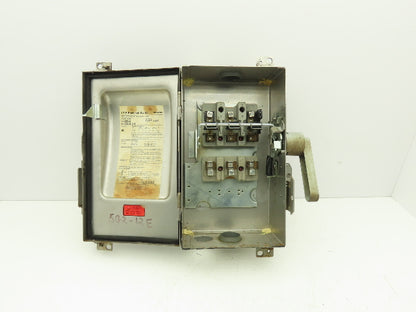 Siemens F322SS-CH Safety Switch Disconnect Fused Stainless Steel 60A 240VAC