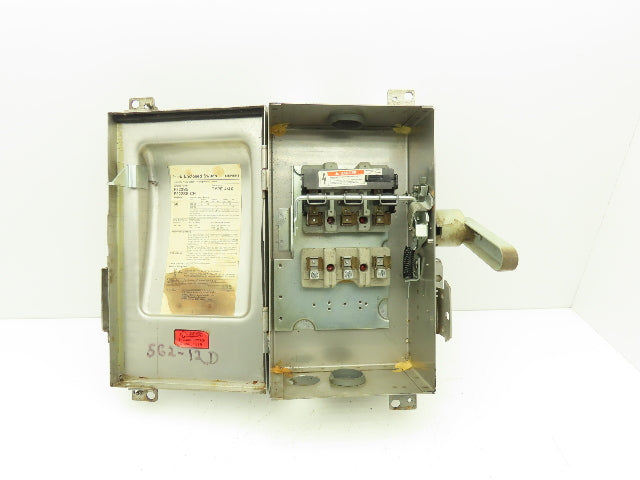 Siemens F322SS-CH Safety Switch Disconnect Fused Stainless Steel 60A 240VAC