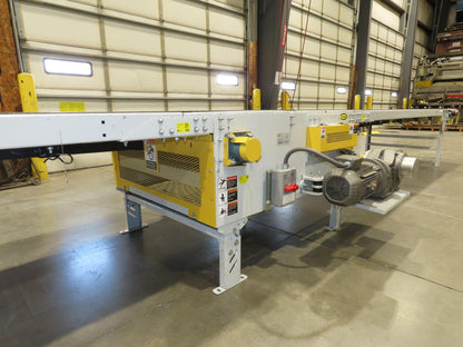 Hytrol BPC 43"x 30' 6" Slide Bed Conveyor Parcel Belt 5Hp 3PH Center Drive 98fpm